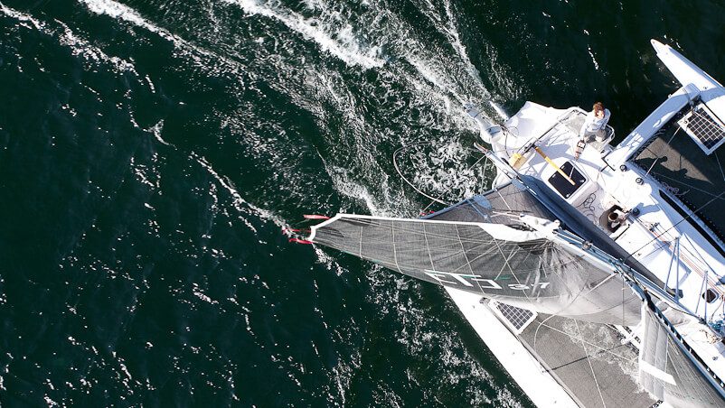 Corsair 37 Trimaran Top Down